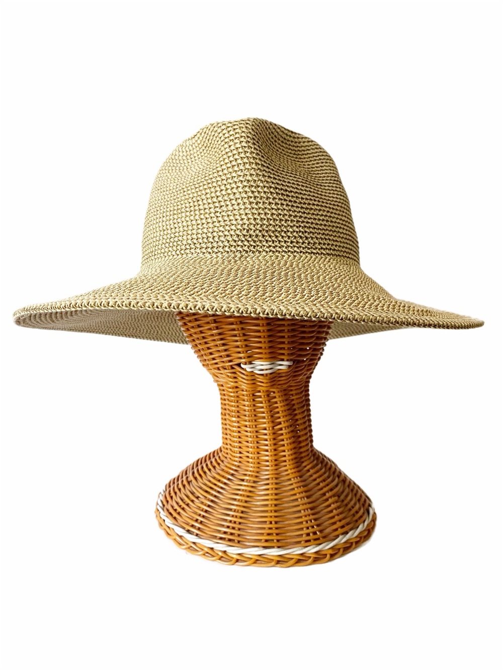 Scala, Safari Hat Minimalist Gold Metallic Thread Shine Classic